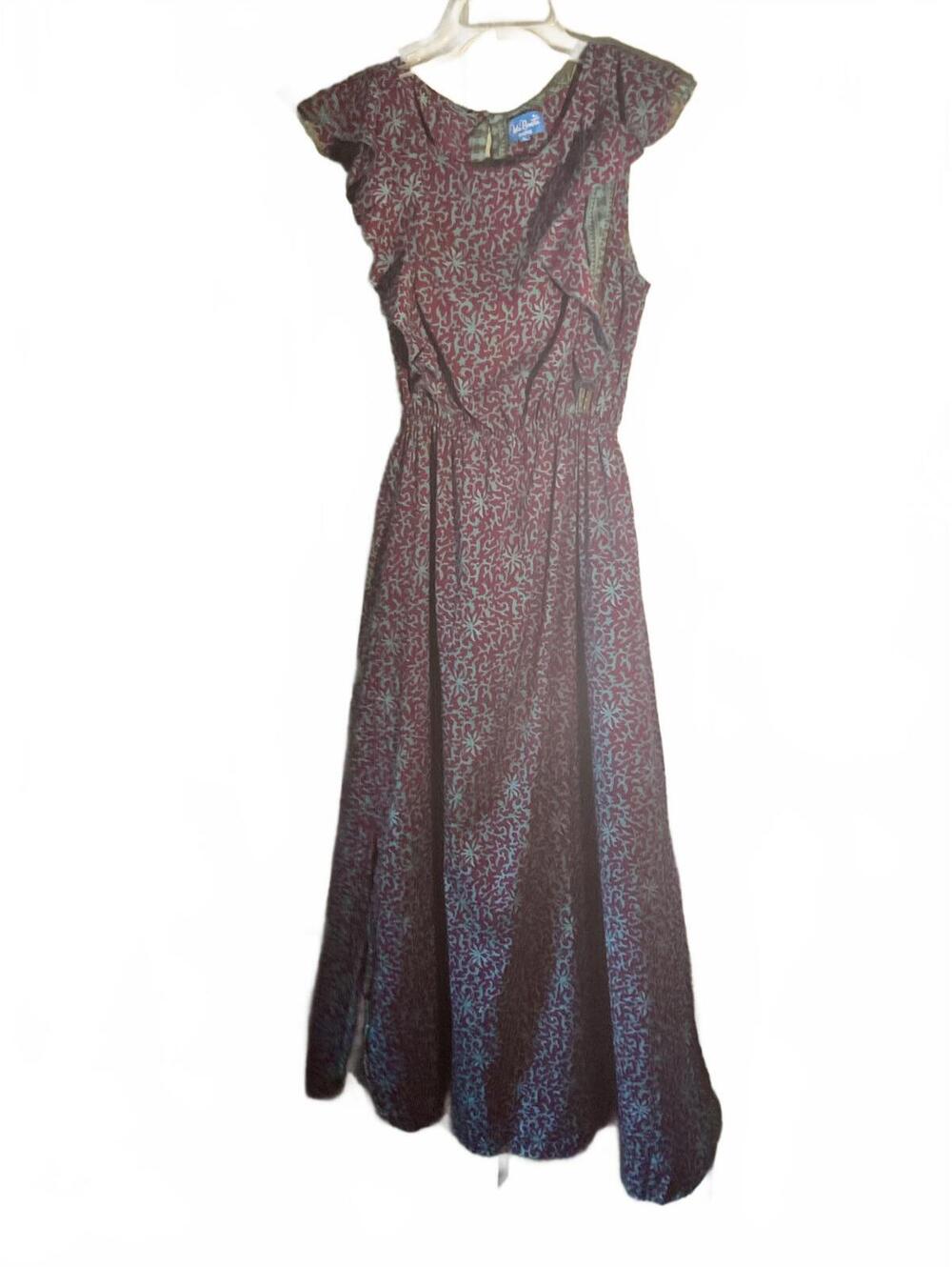 Isla Bonita Silk Blend Floral Maxi Dress - Size XL